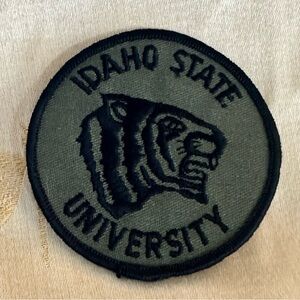 Vintage Green and Black Idaho State University Bengals Sew / Glue On Patch.